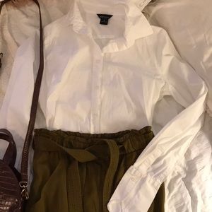 NEVER been worn white button up